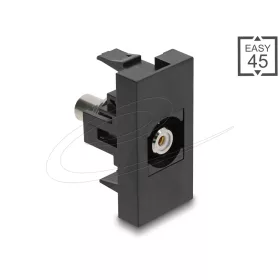   Delock Easy 45 modul RCA anya - RCA anya fehér / fekete (DL-90958)