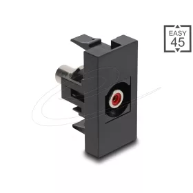   Delock Easy 45 modul RCA anya - RCA anya piros / fekete (DL-90963)