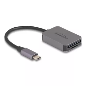   Delock USB Type-C  kártyaolvasó alumínium házban SD vagy Micro SD memória kártyákhoz (DL-91009)