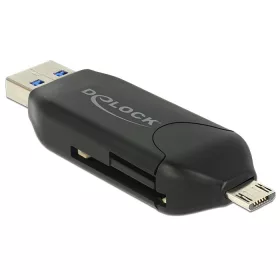   Delock Micro USB OTG-kártyaolvasó + USB 3.0 A-csatlakozódugó (DL-91734)