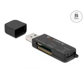   Delock SuperSpeed USB kártyaolvasó SD / Micro SD / MS memóriakártyákhoz (DL-91757)