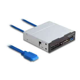   Delock 3.5  SuperSpeed USB kártyaolvasó 6 csatlakozási felülettel + 1 x A-típusú USB anyával (DL-91759)