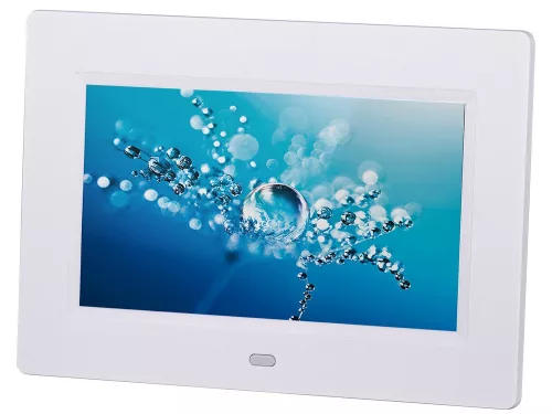 Trevi DPL 2210 – Digitális Képkeret 7" LED kijelzővel, SD/USB bemenettel fotó, videó és zenelejátszással fehér színben