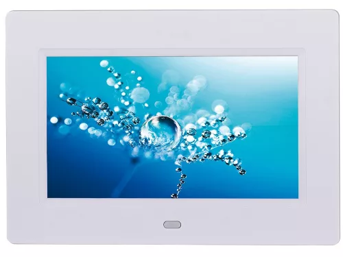 Trevi DPL 2210 – Digitális Képkeret 7" LED kijelzővel, SD/USB bemenettel fotó, videó és zenelejátszással fehér színben