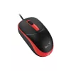 GENIUS DX-123 vezetékes optikai egér, 1200 dpi, 3 gomb, piros