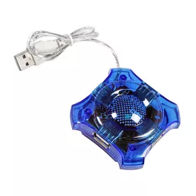 Esperanza 4-portos HUB USB2.0, kék