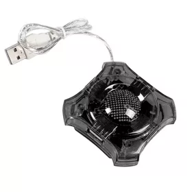 Esperanza 4-portos HUB USB2.0, fekete