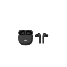   Well EARPHONE-BT-GHOSTBK-WL vezeték nélküli fejhallgató, Bluetooth kapcsolat és hordozható, töltő dokkoló, sztereó hang