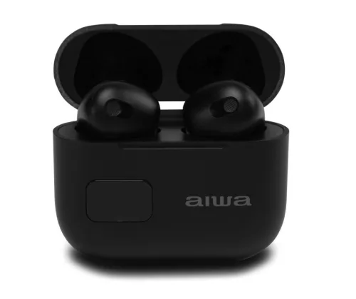 Aiwa EBTW-100BK Prémium Japán vezeték nélküli fülhallgató akár 12 óra zenehallgatás fekete színben