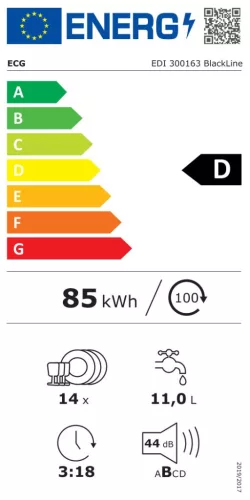 ECG EDI 300163 BlackLine Mosogatógép