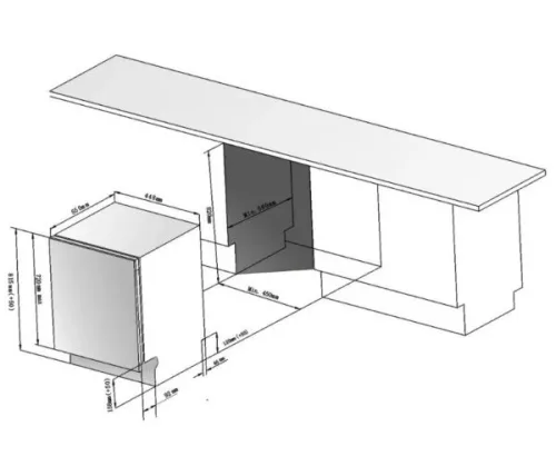 ECG EDI 300243 BlackLine Mosogatógép