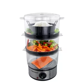   Esperanza Volcano elektromos párológép, 400 W, fekete-ezüst