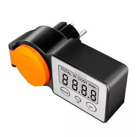   Logilink Kültéri konnektor energiaköltség-mérővel, 2,0"-os LCD kijelzővel és védőfedéllel (EM0007)