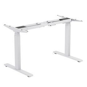   Logilink Elektromosan állítható asztalkeret, 3-szoros teleszkópos lábak, 2 motor, fehér (EO0051W)