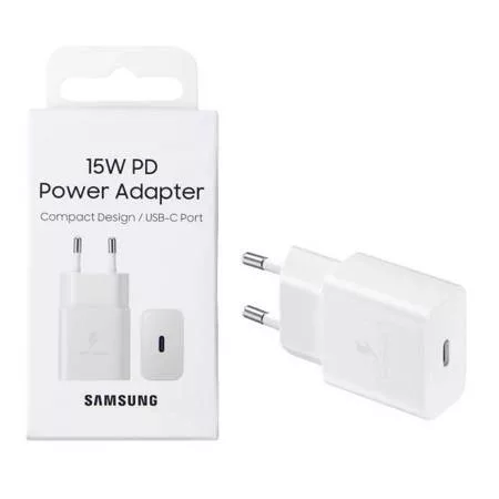 Samsung 15W EP-T1510NWEGEU Gyári hálózati adapter, 15W PD USB Type-C, fehér