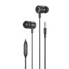 FONENG vezetékes fülhallgató EP200 JACK 3.5MM mikrofonnal 1,2m, fekete