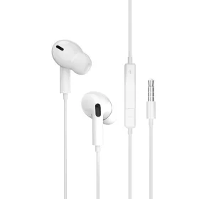   JELLICO vezetékes fülhallgató EP3A JACK 3.5MM mikrofonnal 1.2m fehér