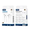 JELLICO vezetékes fülhallgató EP3A JACK 3.5MM mikrofonnal 1.2m fehér