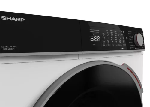 SHARP ES-NFL214CWDA-EE Elöltöltős mosógép (12kg, 1400 ford.) fehér