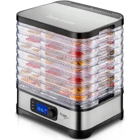   Vigan ESP3 aszaló gép, 400W, 8 db 32 cm-es tálca és fedő, inox