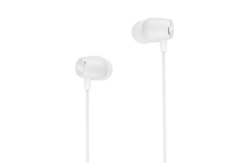Aiwa ESTM-20WT dinamikus vezetékes fülhallgató mély basszussal és kristálytiszta hangzással, fehér színben