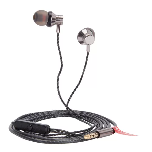 Aiwa ESTM-50SL Kompakt Stílus és Kivételes Hangzás Egyetlen Fülhallgatóban, mikrofonnal, ezüst színben