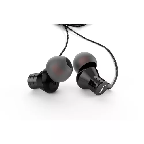Aiwa ESTM-50USB-C/BK Prémium hangminőségű Japán fülhallgató USB-C csatlakozással, Hyperbass mély