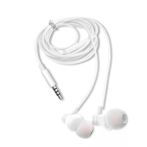 Aiwa ESTM-50WT Kompakt Stílus és Kivételes Hangzás Egyetlen Fülhallgatóban, mikrofonnal, fehér színben