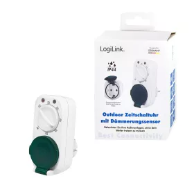   Logilink Mechanikus időkapcsoló sötétedés érzékelővel, IP44, kültéri (ET0013)