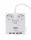 Well EXTS-2S3M-PROT/USB4-WL Kettő férőhelyes földelt kapcsolós elosztó + 4x USB
