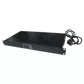   Logilink 19" ventilátor egység 2 ventilátorral, fekete (FAU02FB)