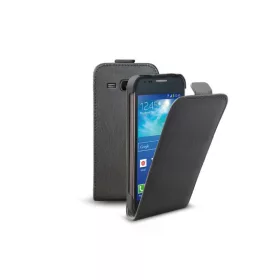 FCESY2B Samsung Galaxy Young 2 Bőr Védőtok, Fekete
