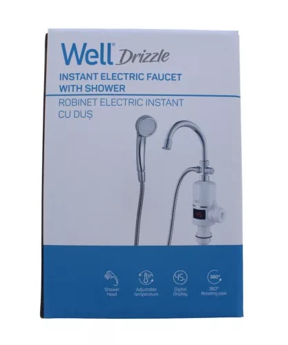 Well FCT-EL-DRIZZLE-WL Elektromos átfolyós vízmelegítő csaptelep