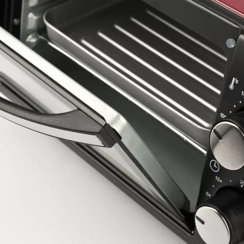 Girmi FE10 Kompakt méretű elektromos sütő, főzéshez, sütéshez, melegítéshez, 800W, 10 literes, 60 perces időzítővel