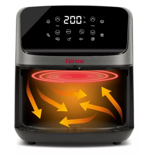 Girmi FG27 Ecofrit Lite forrólevegős sütő – 4.2 liter, 8 előre beállított program, digitális kijelző, állítható hőmérséklet. (FG2700)