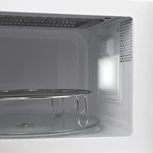 Girmi FM21 Mikrohullámú sütő fehér színben, 20 literes, 30 perces időzítővel, 1150 W (teljesítmény), 800 W (grillteljesítmény)
