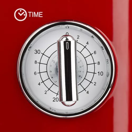 Girmi FM21 Mikrohullámú sütő piros színben, 20 literes, 30 perces időzítővel, 1150 W (teljesítmény), 800 W (grillteljesítmény)