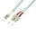 Logilink Fiber duplex patch kábel, OM3, 50/125 , LC-SC, aqua, 1 m (FP3LS01)