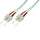 Logilink Fiber duplex patch kábel, OM3, 50/125 , SC-SC, aqua, 3 m (FP3SC03)