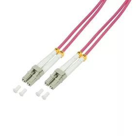   Logilink Fiber duplex patch kábel, OM4, 50/125 , LC-LC, lila, 0,5 m (FP4LC00)