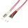 Logilink Fiber duplex patch kábel, OM4, 50/125 , LC-ST, lila, 2 m (FP4LT02)