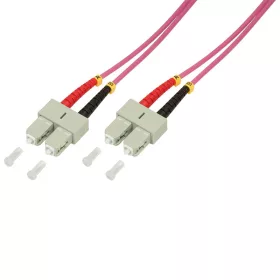   LogilinkFiber duplex patch kábel, OM4, 50/125 , SC-SC, lila, 5 m (FP4SC05)