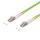 Logilink Fiber duplex patch kábel, OM5, 50/125 , LC-LC, lime zöld, 1 m (FP5LC01)
