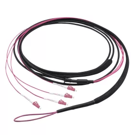   LogiLink Fiber törzskábel U-DQ(ZN)BH, 4 eres multimódusú OM4, 20 m, LC/UPC - LC/UPC (FT1U020)