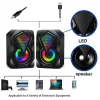 Forev FV-209 multimédia sztereó hangszóró rgb led világítással 6W