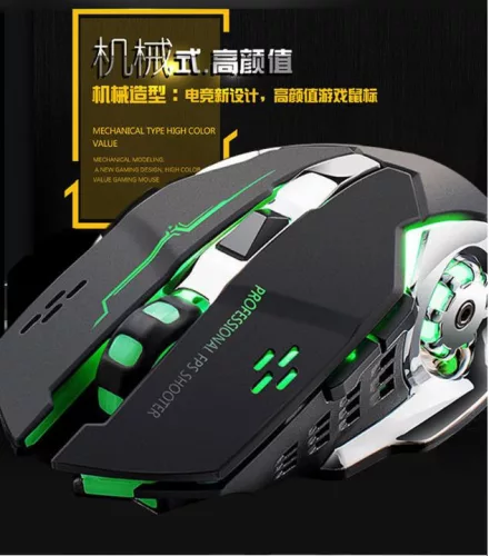 FOREV FV-W502 vezeték nélküli led-es optikai gamer egér 3200 DPI, akkumulátoros, micro usb töltéssel