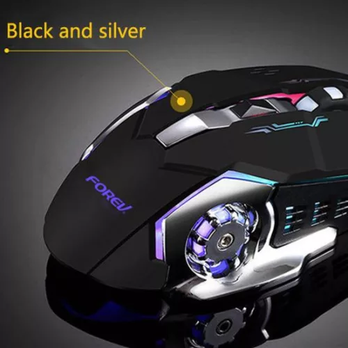 FOREV FV-W502 vezeték nélküli led-es optikai gamer egér 3200 DPI, akkumulátoros, micro usb töltéssel