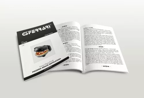 G3 Ferrari G10032 Forno Pizza Plus Snack Napoletana Black, fekete színű olasz házi pizza sütő, 5 perc alatt, 400 fokon, 31cm-es pizza