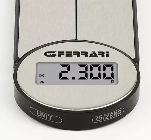 G3 Ferrari G20171 Vittoria összecsukható háztartási mérleg, 1g-5 kg méréshatár, gramm és mililiter méréssel (G2017100)