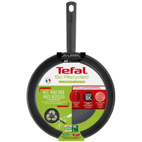 TEFAL G2710353 So Recycled Serpenyő 22 cm fekete